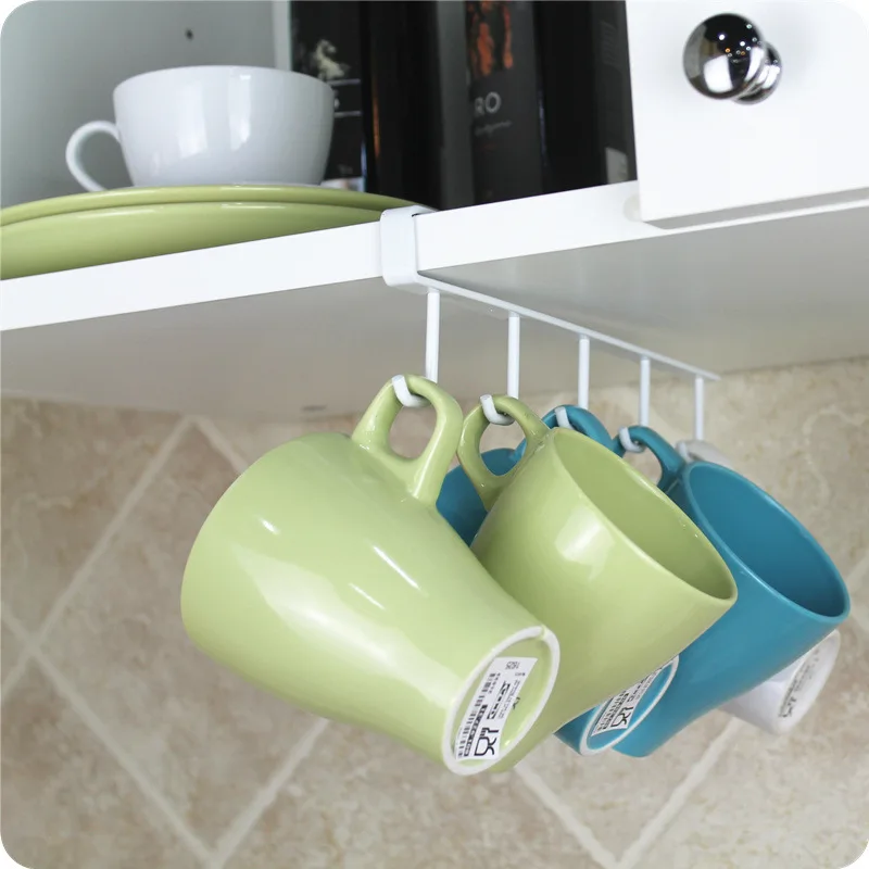 

Storage Rack Cupboard Hanging Hooks Multifunctional Iron Kitchen Cup Cooker Storage Holder Dish Hanger Shelf Bathroom Organizer