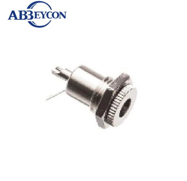 TY1925 DC connector 2.1mm inner diameter 5.5mm outer diameter Chassis mount Jack (female) Plastic handle