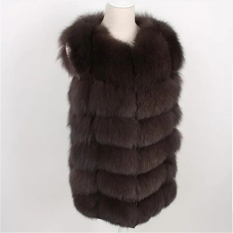 

2022 new Women Natural fox fur jackets coats Luxurious thick warm winter Real fur vests