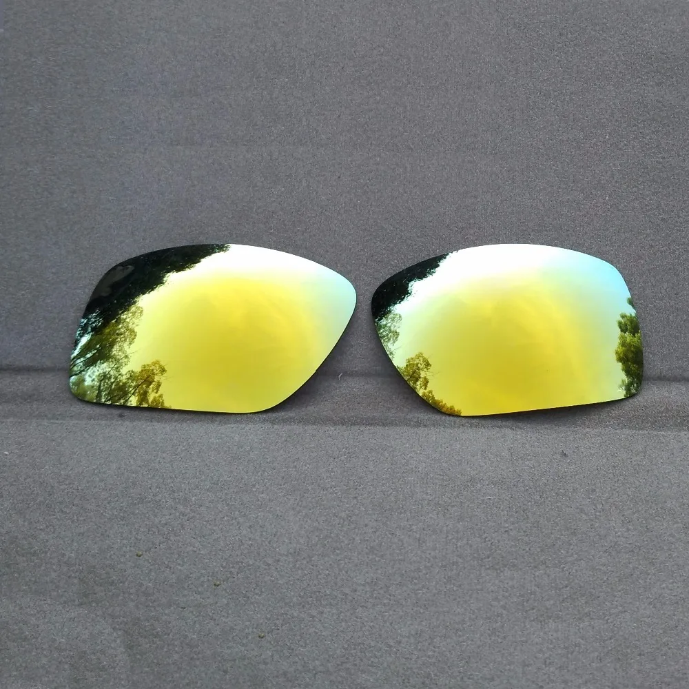 24K Gold Mirrored Replacement Lenses for Gibston Sunglasses Frame 100% UVA & UVB Anti-Reflective