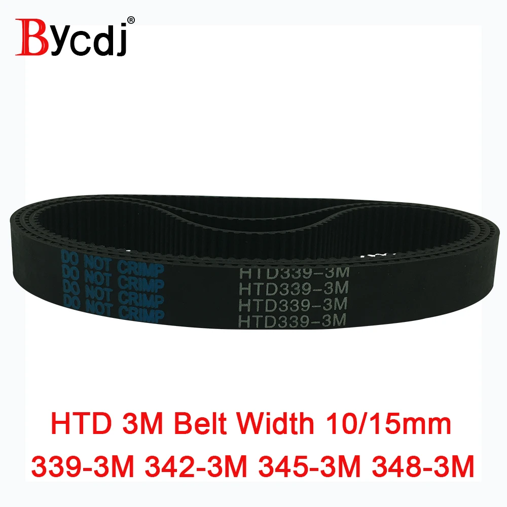 Arc HTD 3M Timing belt C=339 342 345 348 width 6-25mm Teeth113 114 115 116  HTD3M synchronous pulley 339-3M 342-3M 345-3M 348-3M