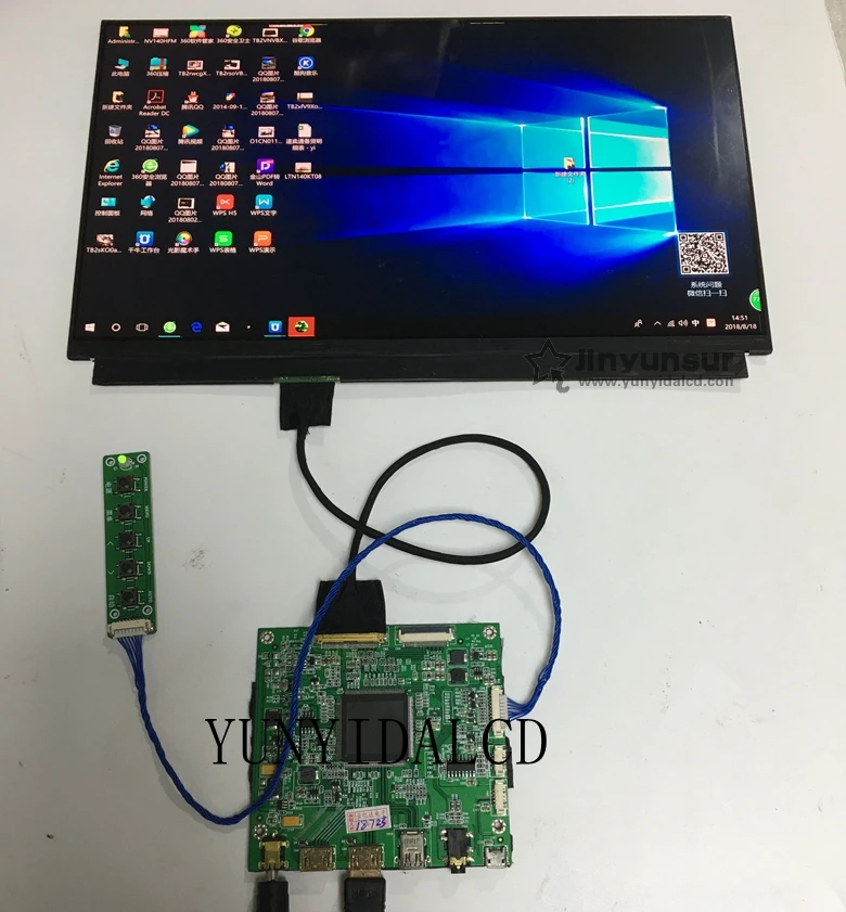 12.5 inch 3840*2160 4K IPS LCD slim LCM screen dispaly with HDMI eDP controller board driver board cable for 3D printer