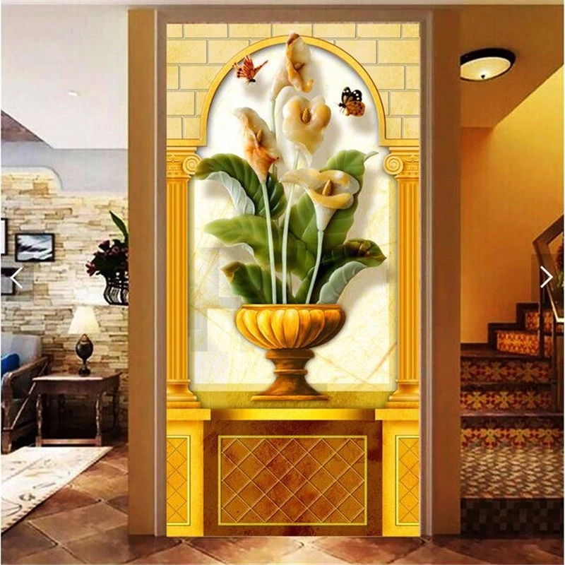 custom wall paper papel de parede 3d mural Continental Tarot vase covering Home Decor wallpaper For Living Room papier peint