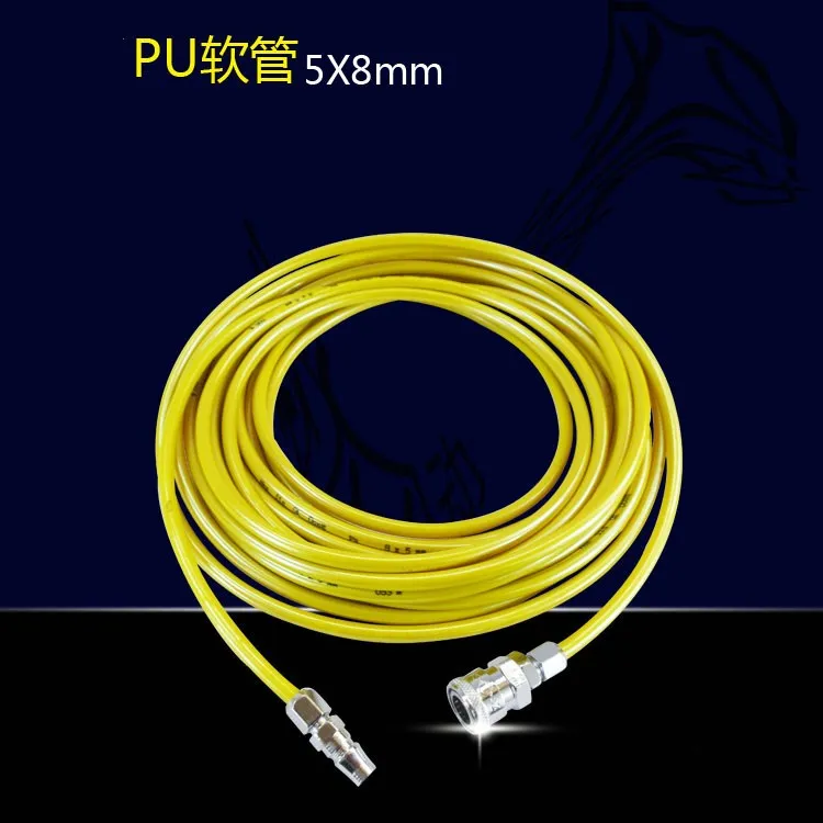 8mm x 5mm 폴리 우레탄 PU 공기 압축기 호스 튜브 Y 5M