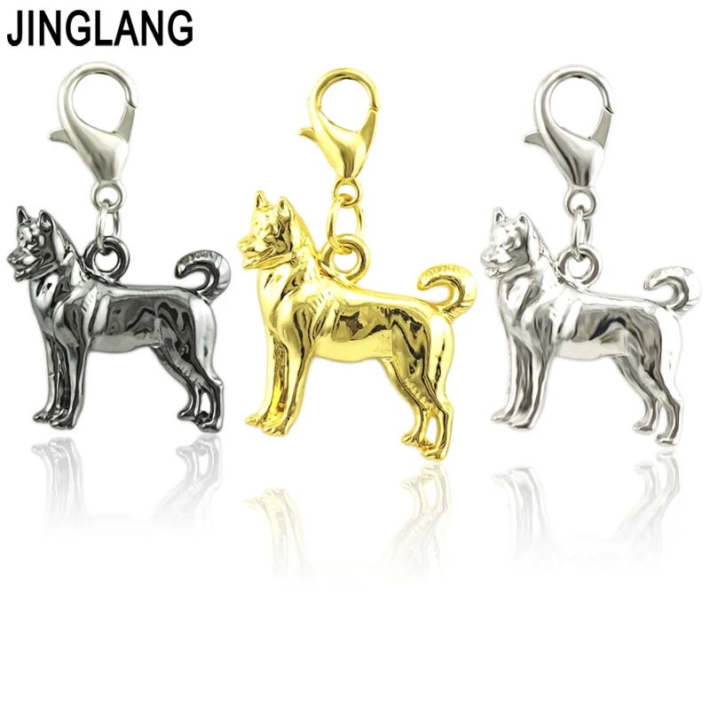 

JINGLANG Dog Animal Pendant fit for bracelet DIY Fashion Jewelry Accessories Wholesale 50 pcs