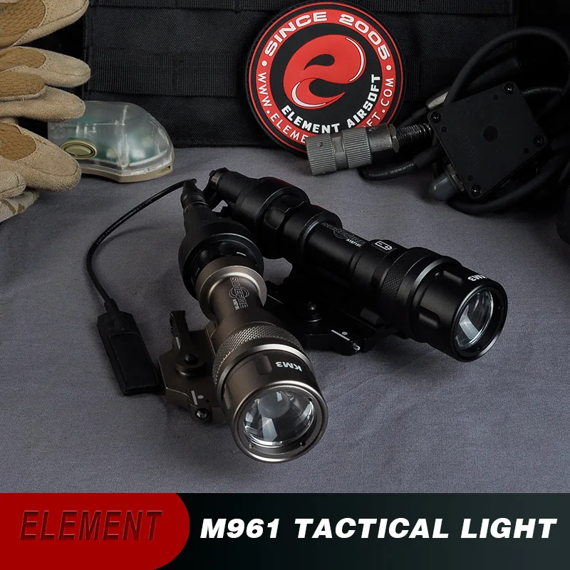 

Element Airsoft Surefir Tactical Lantern Flashlight For Hunting M961 LED Scouting Gun Metal Weapon Light Accessories Lamp EX109