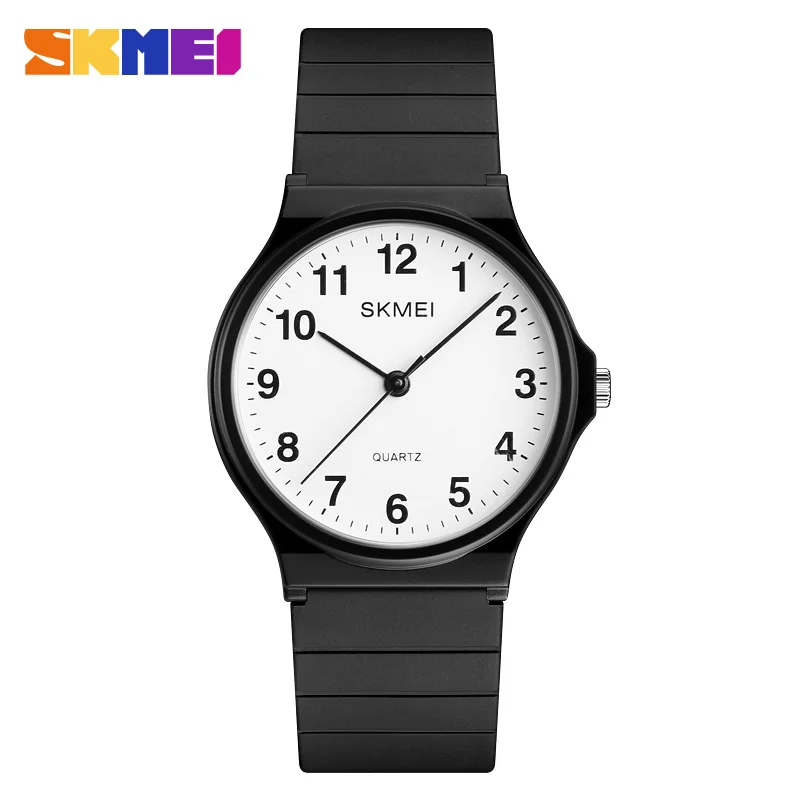 SKMEI Fashion Simple Women Watches Luxury Brand Quartz Watch Women Silicone Waterproof Wrist Watches For Girls Montre Femme 2018