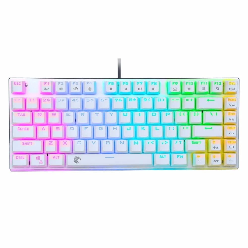 Z88 RGB Backlit 81 Keys Tenkeyless Compact Small Mechanical Gaming Keyboards DIY Outemu Blue Switches