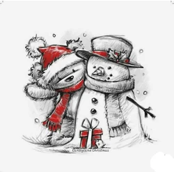 A Snowman Stamp And Metal Die Scrapbooking Alphabet Stamp Embossing Craft Silicone Transparent StampstamponsLace Stationery