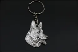 New Fashion German Shepherd  Keychain jewelry Popular dog Key Chain Key Ring