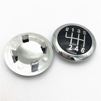 For VW Volkswagen Passat B6 (2005-2011) Car Styling Chrome 5/6 Speed Manual Gear Shift Knob Lever Stick Emblem Cap Top Cover