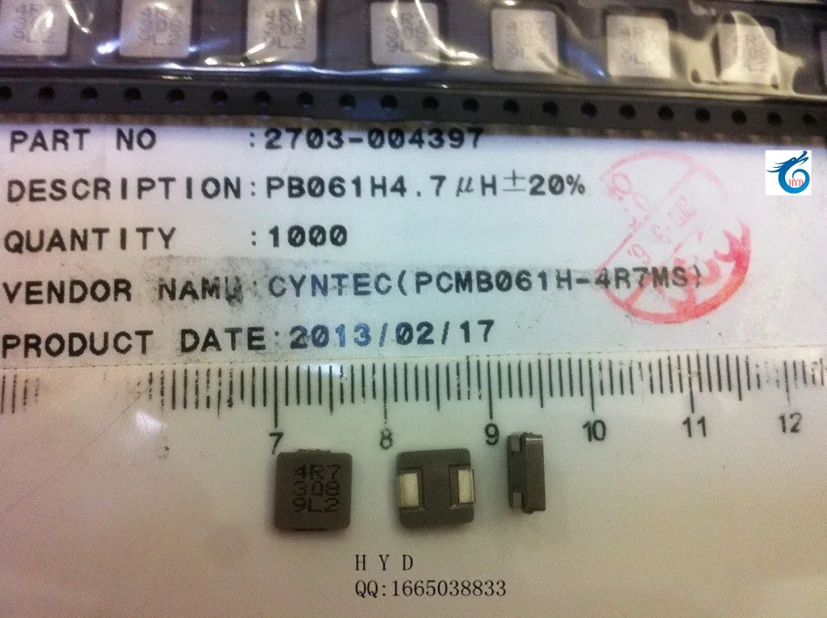 

Events one piece inductance PCMB061H-4R7MS 7x7x1 . 6mm 4.7uh