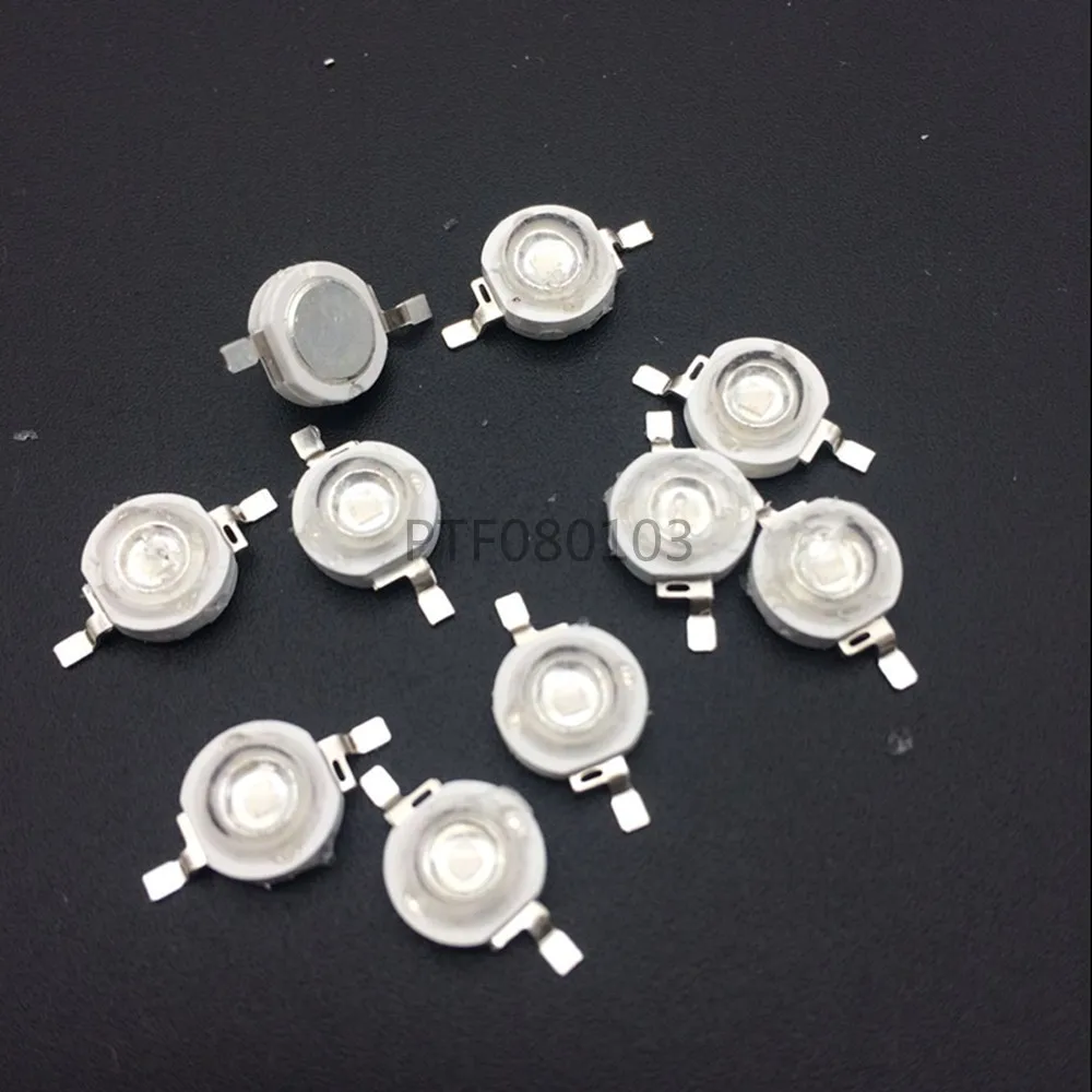 10pcs High power UV LED 3W 365NM 370NM 375NM 380NM 385NM 390NM 395NM 400NM 405NM 410NM 415NM 420NM 425NM 435NM 437NM LED BULB