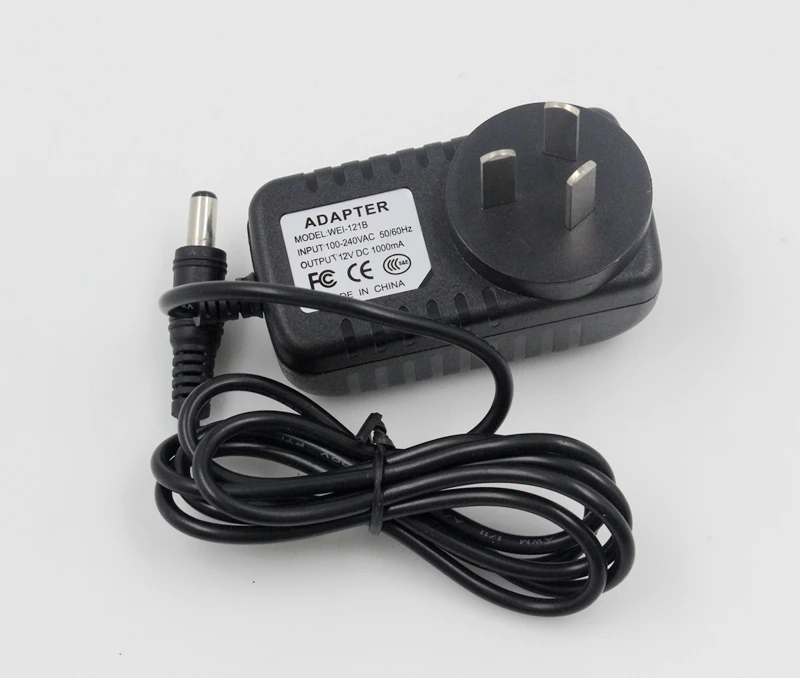 Techage 12V 1A alimentatore AC 100-240V adattatore di alimentazione caricatore da muro DC 5.5mm x 2.1mm spina EU/AU/UK/US per telecamere CCTV di