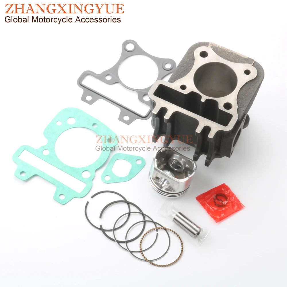 70cc Big Bore Cylinder Kit & Piston Kit & Cylinder Gasket for Vespa LX 50 S ET4 50cc AC 47mm/13mm 4-stroke