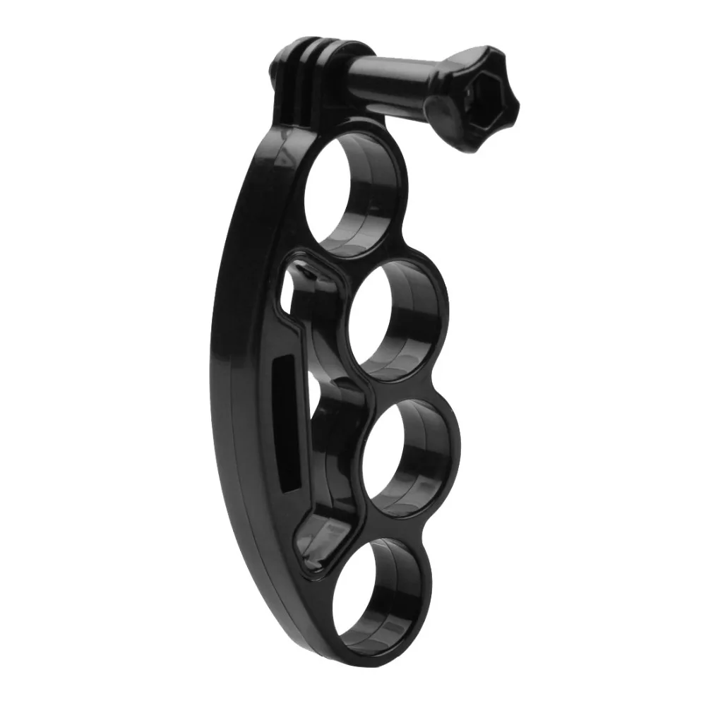 PULUZ Handheld Plastic Knuckles Fingers Grip Ring Monopod Tripod Mount with Thumb Screw for GoPro Hero12 Black 11 10/ Insta360