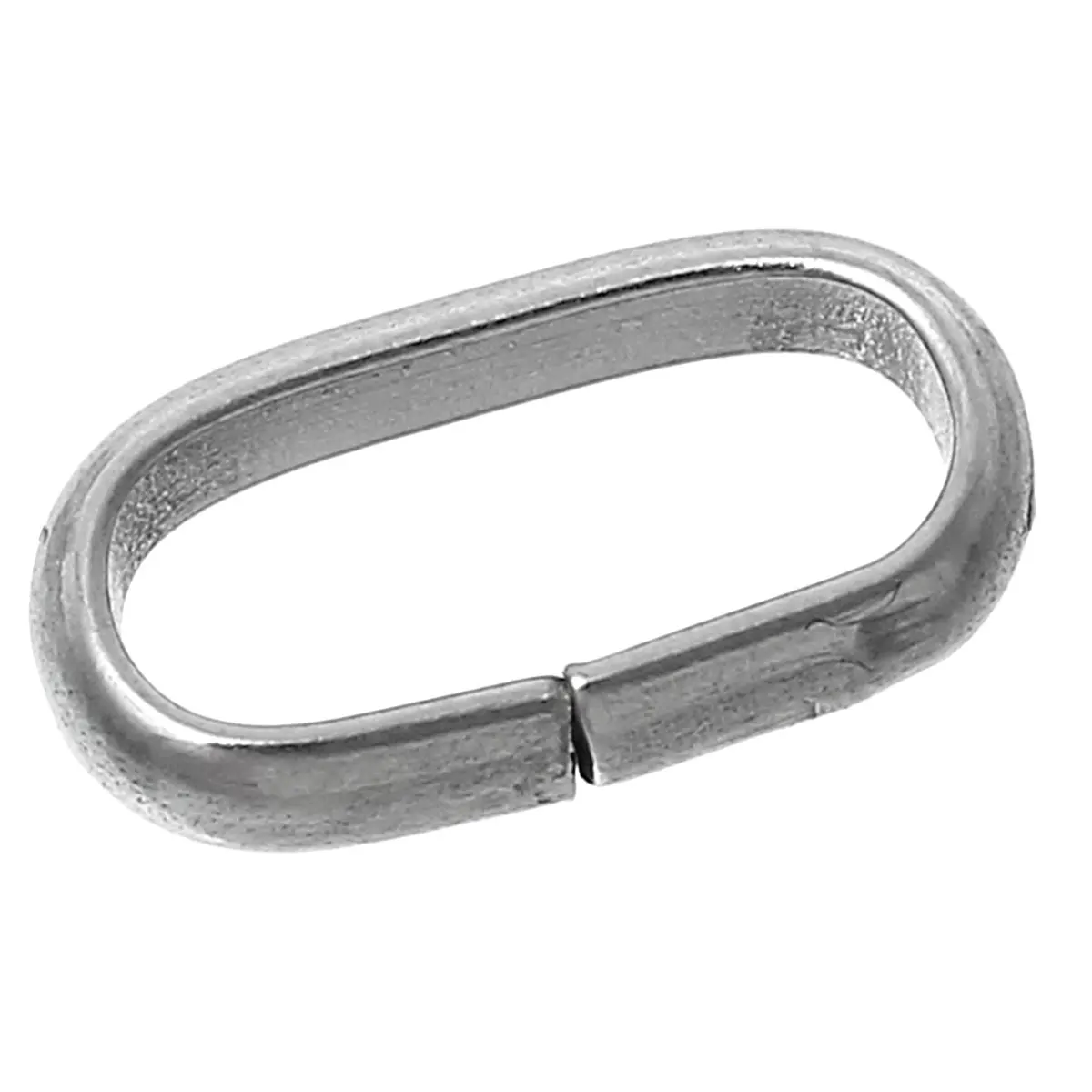 DoreenBeads Stainless Steel Opened Jump Rings Oval Silver Color 10mm( 3/8