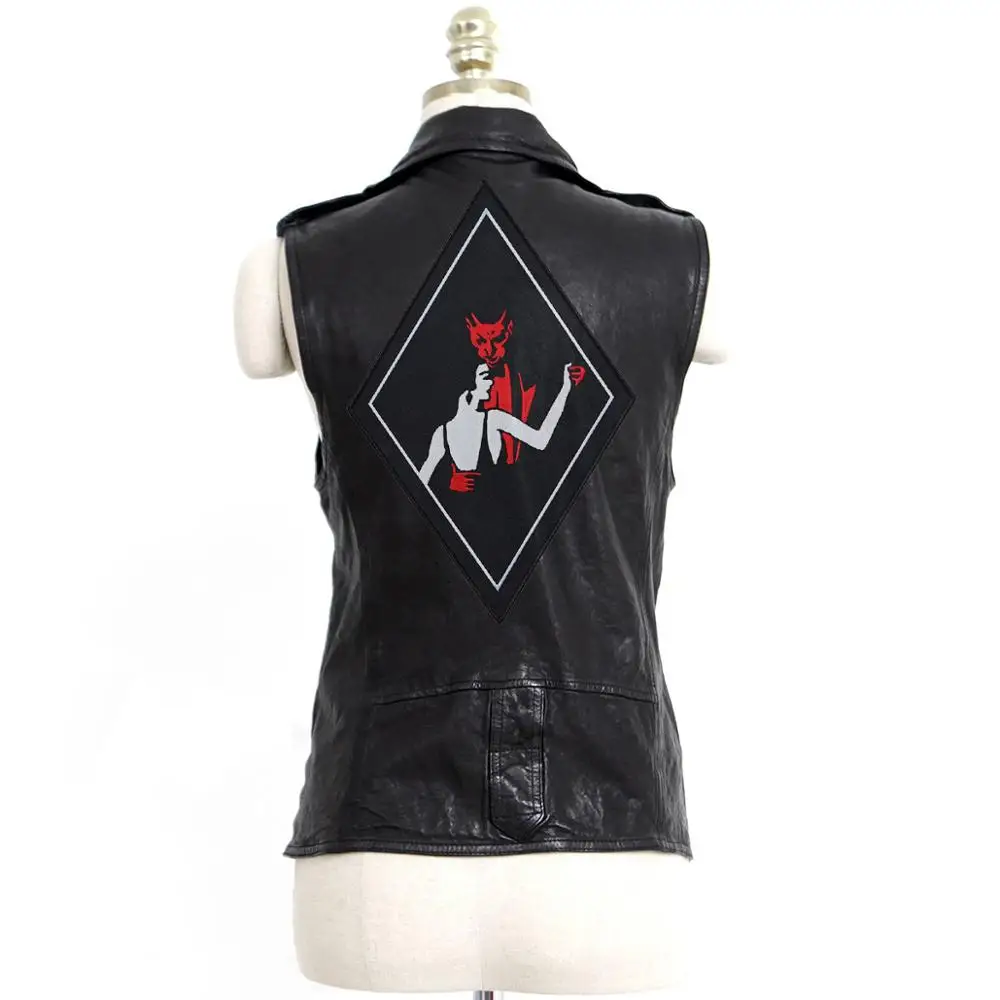 Dance with Devil Large Back Badge Jacket for Backpack Iron on Embroidery Patches for Clothing Biker Applique DIY Custom Design