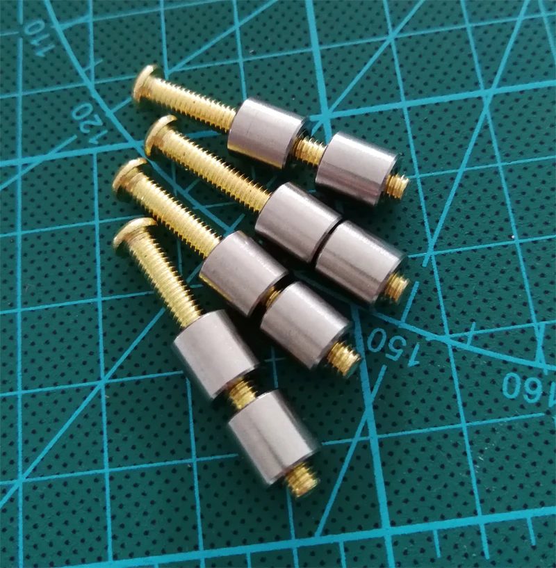 

20pcs /lot Brass screw 5/16 inch (8mm) Loveless Bolts Knife Making Fastener Knife Handle knife screw for the outdoor handle