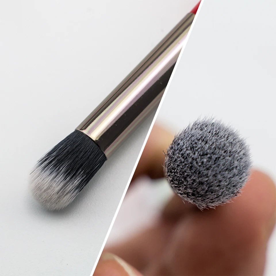 BEILI 1piece Red #142 Professional Eye Makeup Brush Synthetic Hair concealer brush powder finish