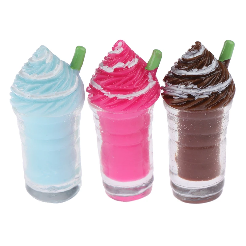 

2 шт. милый кукольный домик Миниатюрный напиток мороженое чашки набор модель ролевые игры еда подходит игровой дом аксессуары для игрушечной куклы кухонные игрушки