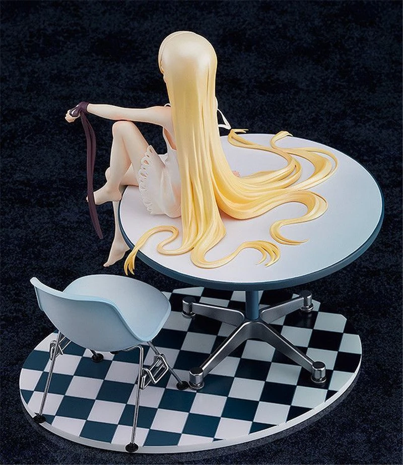 Anime Bakemonogatari Oshino Shinobu 12 Years Ver. 1/8 Scale Painted PVC Action Figure Statue Collectible Model Toys Doll 19CM