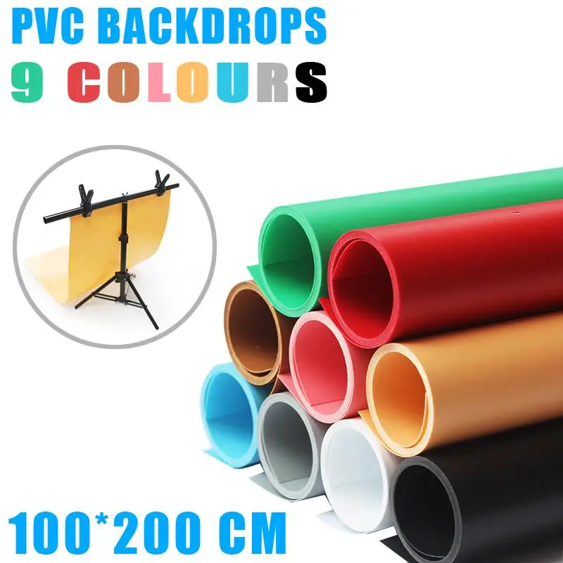 100*200cm Solid Color Frosted PVC Background Plate Photography Backdrop Background Cloth Waterproof Anti-wrinkle Plate