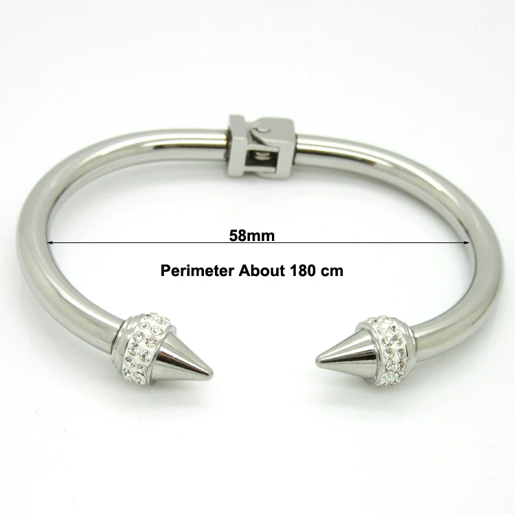 Fashion Brand Jewelry Cuff Bracelets For Women Stainless Steel Crystal Bracelets & Bangles Top Quality Women\'s Bracelets