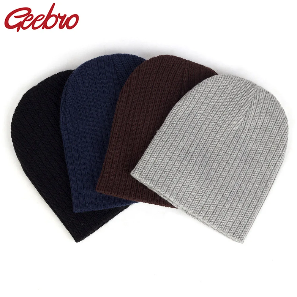 Geebro Fashion Casual Newborn Winter Hat Kids Knitted Cap Children Beanies Bady Girls Hats Headwear Toddler Caps Accessories