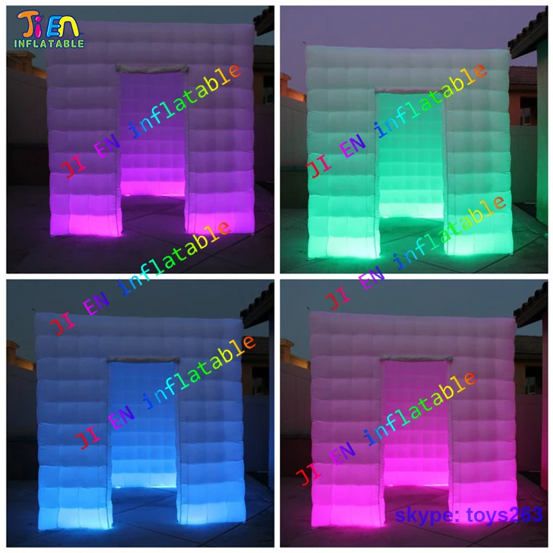 Không khí miễn phí vận chuyển inflatable cube ảnh gian hàng, gian hàng ảnh inflatable bao vây cho bán, xách tay led air ảnh tự sướng photo booth