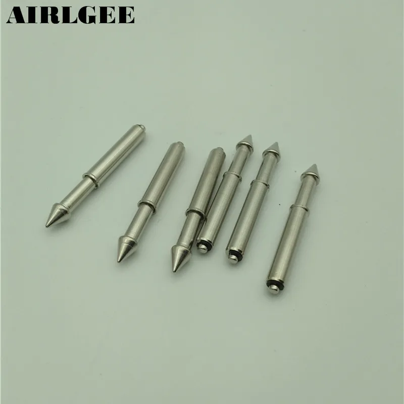 50 Pcs Length 44mm x 5mm Tip Diameter Cone Shape Arrow Tip Spring Loaded Test Probes Pin Free shipping