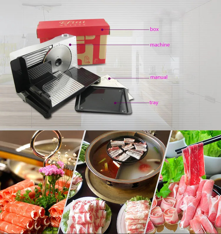 Haushalt Fleisch Slicer Elektrische Fleischwolf Mini Schneiden Maschine Hammel Rindfleisch Cutter