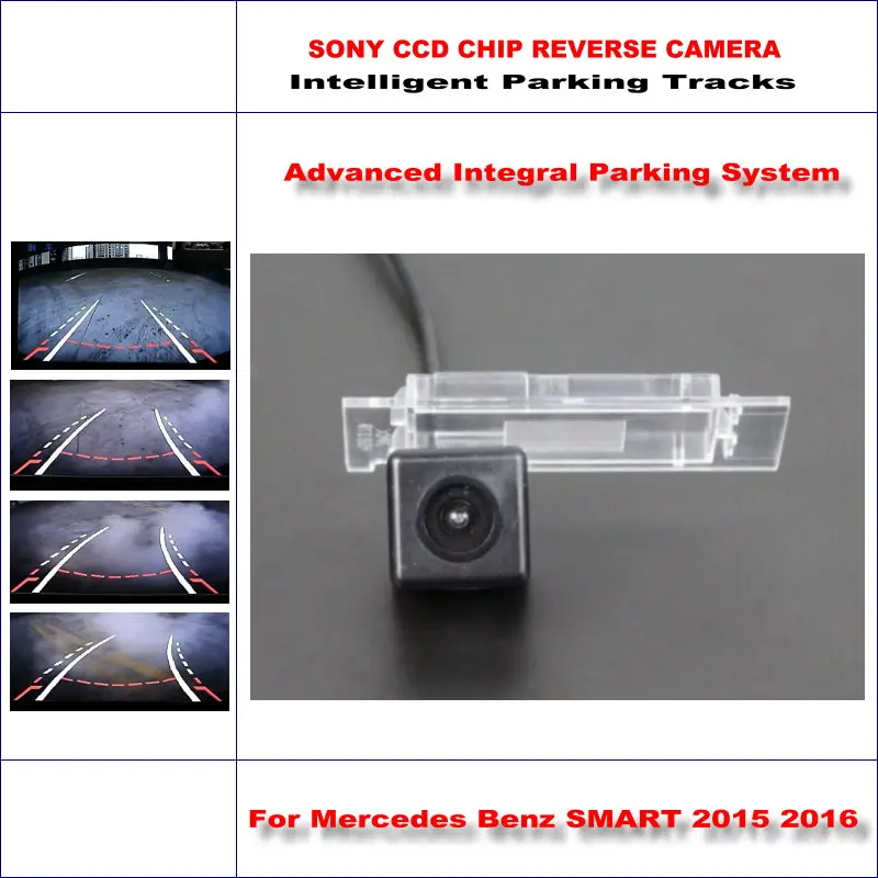 

For Mercedes Benz Smart 2015 2016 Car Backup Rear Reverse Camera HD Intelligent Parking Tracks CAM