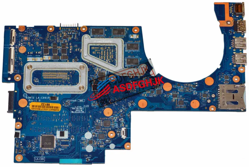 Original FOR HP 17-N Laptop Motherboard 950M/4GB WITH i7-6700HQ 2.6Ghz CPU 829066-601 LA-C991P fully tested