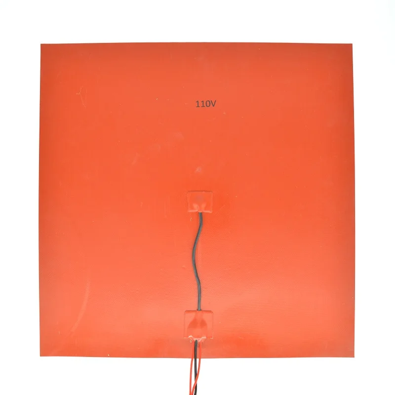 

400mm 110V AC 400W Silicone Rubber Flexible Heater Pad With 3M Tape or adhesive on the back