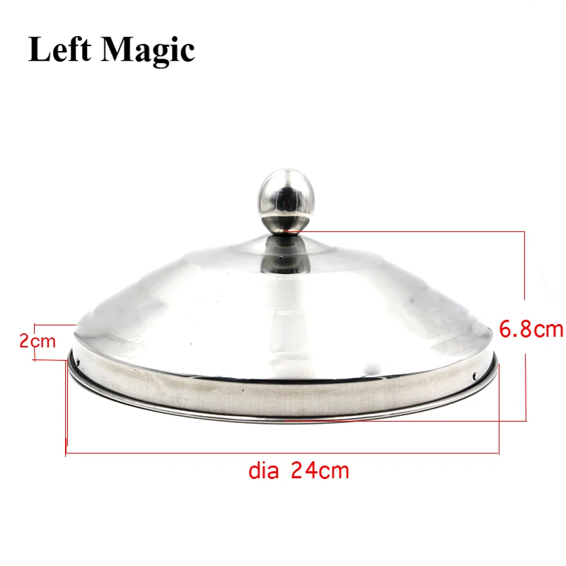 Large Dove Pan Of Collector - Silver Double Layer/Load Magic Tricks Appearing Stage Magic Props Illusions Accessories Gimmick