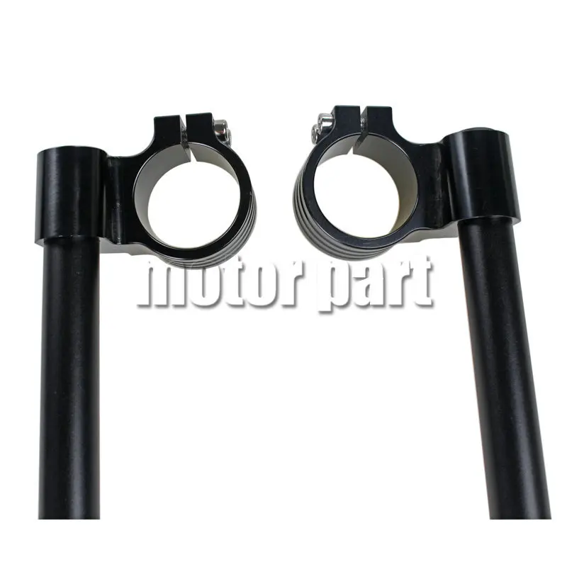 For 1990-1997 Kawasaki Ninja ZX11 ZX1100C/D ZX 11 Motorcycle Fork Tube 43mm Clip-ons Handle Bar CNC Riser Handlebar Black Color