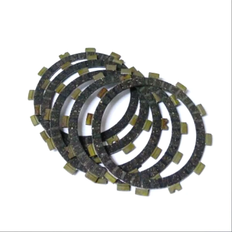 free shipping motorcycle GN125 GS125 wood fiber clutch friction plate for Suzuki 125cc GN GS 125 spare parts (1 set 5 pcs)