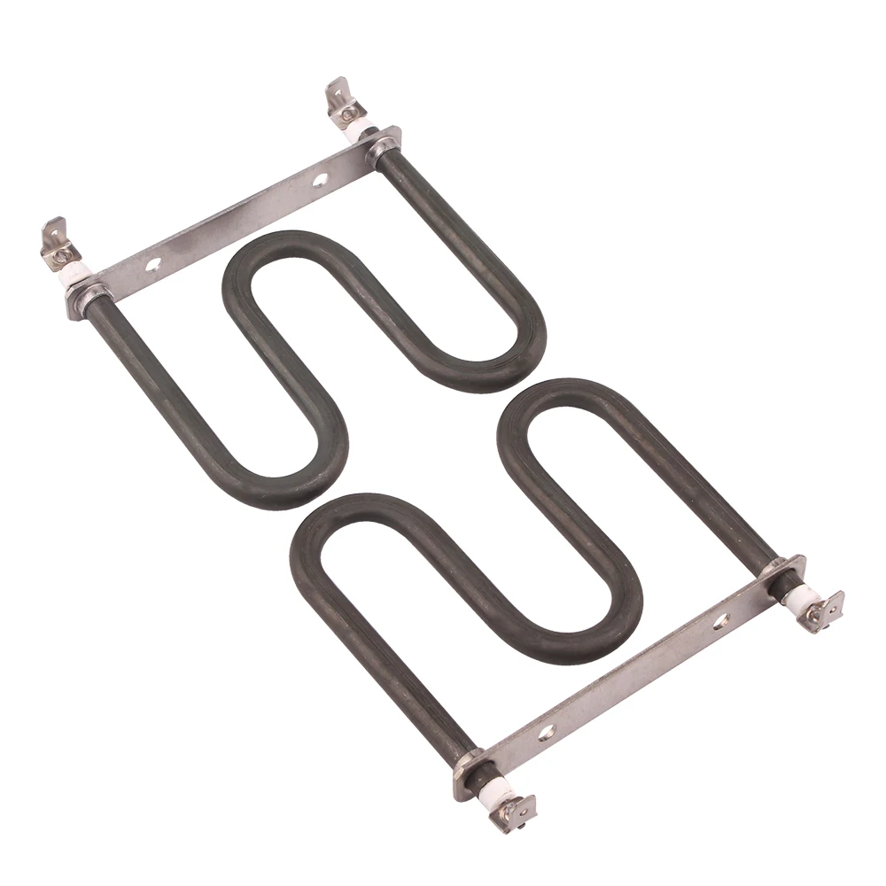 미니 전기 공기 가열 요소, M 모양 관형 히터, 선풍기 저항 DERNORD, 120V, 125W, 2 개