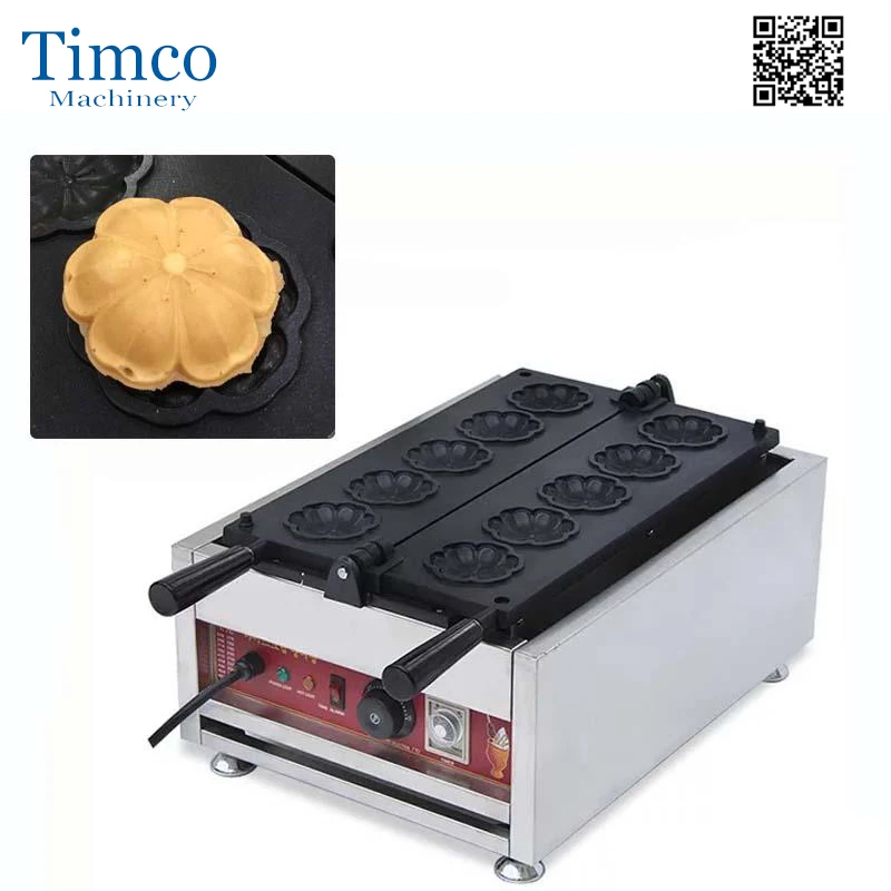 TIMCO Sakura Waffle Machine Commercial Electric Flower Shaped Maker Muffin Yaki Cake Oven Baker