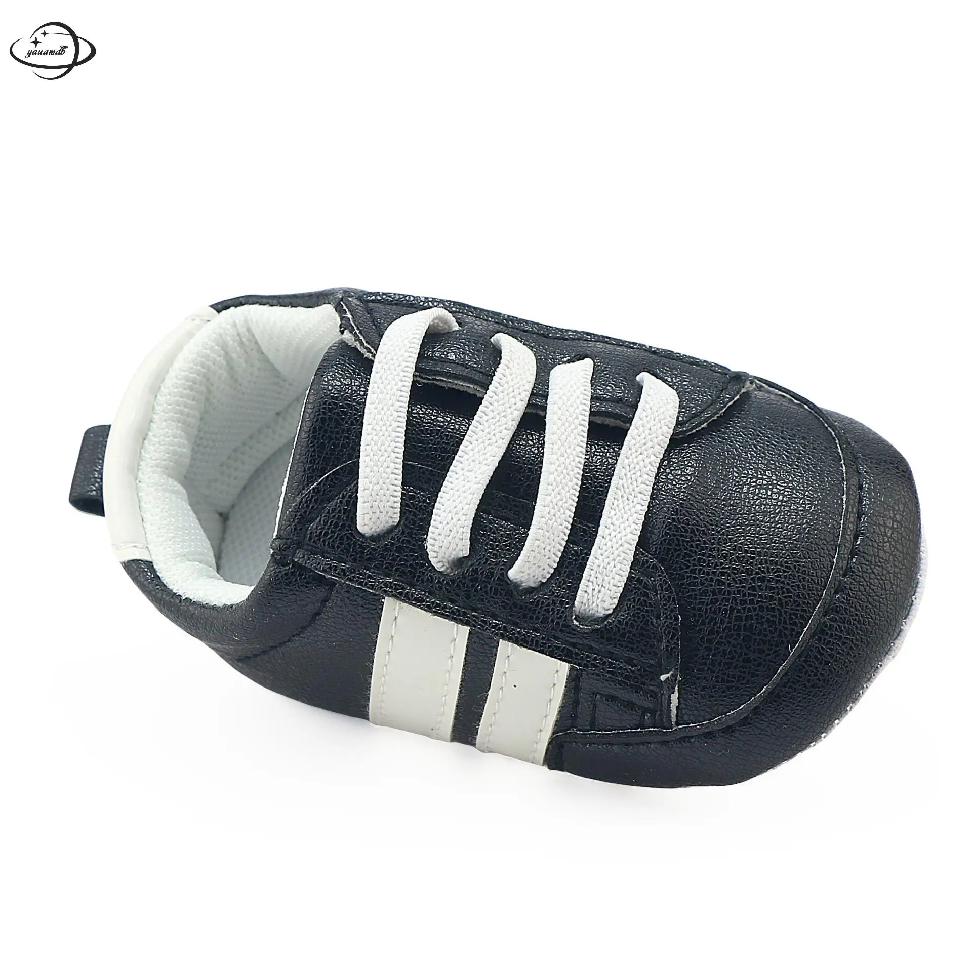 Yauamdb Newborn Baby First Walkers Spring Autumn Leather Girls Boys Striped Toddler Shoes Soft Bottom Infant Footwear Ly21