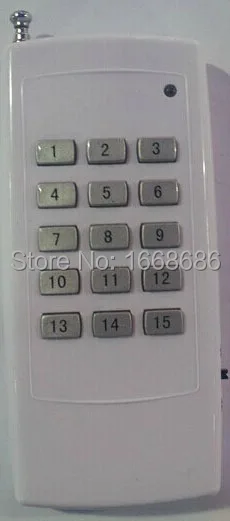 

433MHZ DC12V 24V 4CH RF Wireless Remote Control Switch Radio Receiver With 1000M Long Distance Remote controller Suckers antenna