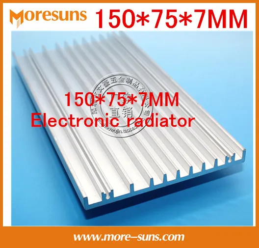 2pcs Aluminum heat sink aluminum module cooled aluminium radiator 150*75*7MM Electronic radiator for LED Tube