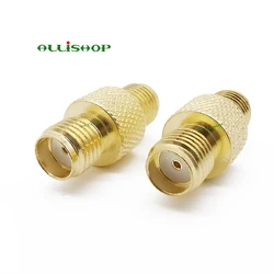 2Pcs SMA Female Switch Female Coax RF SMA Adapter Connector Coupler Straight SMA Jack Barrel Connector