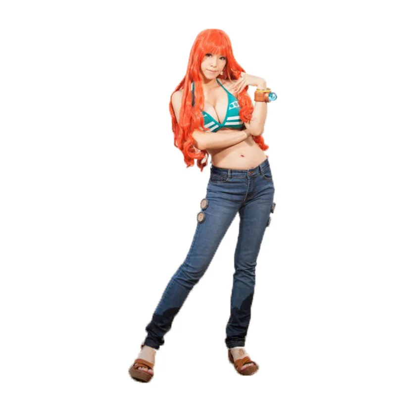 Japanese anime Nami cosplay Two Years Later costumes tops customize 11