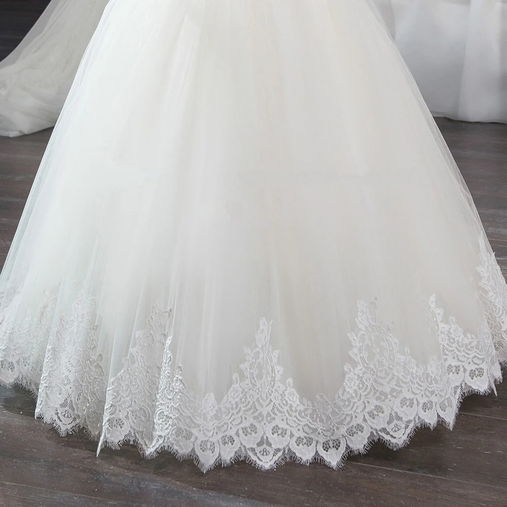 Neue Heiße Mädchen Erstkommunion Kleider Lange Ärmeln Ballkleid Spitze Appliques Tüll Blume Mädchen Kleider für Hochzeiten mit Schärpe