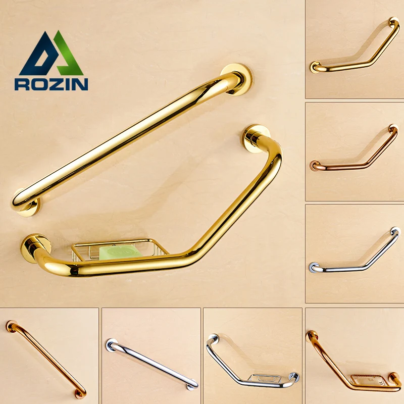 Bathroom Safe Grab Bar 40/45CM Antqiue Bronze Brass Toilet Handrail Grab Bar Shower Safety Support Handle