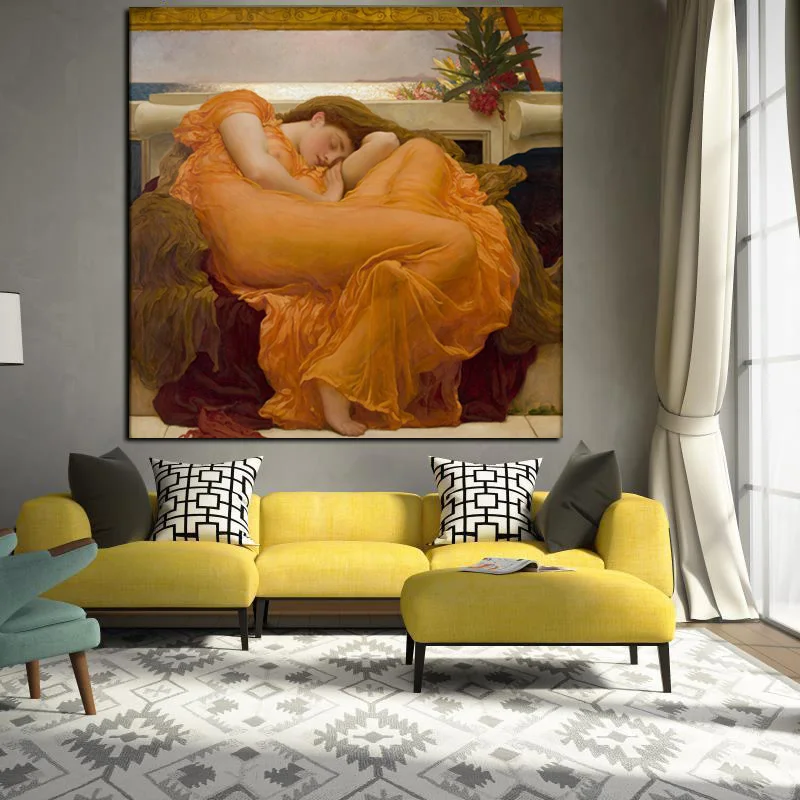 

Big Size HD Prints Realistic Nude Oil Painting Sleeping Women on Canvas Poster Wall Art Picture Wall Painting for Living Room