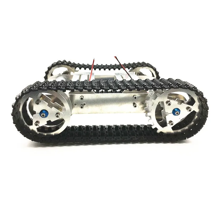 Thanksbuyer Aluminium Platform Damping Metal Tank Robot Chassis Creative DIY Crawler for Arduino