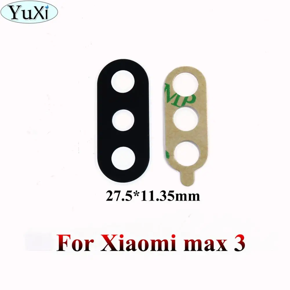 YuXi New Rear Back Camera Glass Lens Cover For Xiaomi Mi Mix 2 2S Max 2 3 F1 for mi 5 6 8 with Ahesive Sticker Replacement Parts